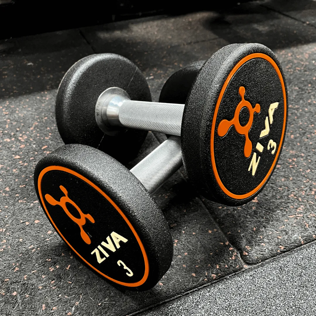 Ziva Premium Orange Dumbbells (Pair) - (3kgs & 4kgs available )